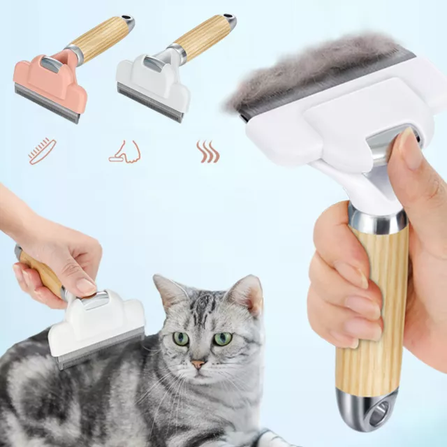 Cat Self Cleaning Dog Slicker Brush Grooming Tool Gently Removes Loose Undercoat