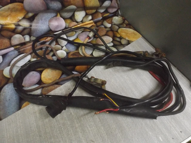 JOHNSON/EVINRUDE OUTBOARD EARLY Wiring & battery looms black plug. 5 ...