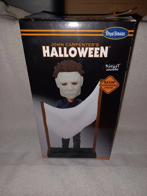 NIB Royal Bobbles Bobblehead Halloween Sheet Clothesline Scene Spirit Myers