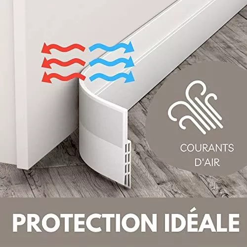 VELLURE | Bas de Porte Anti-Courant d'Air et Etanchéité 1M| Isolant Idéal | Neuf