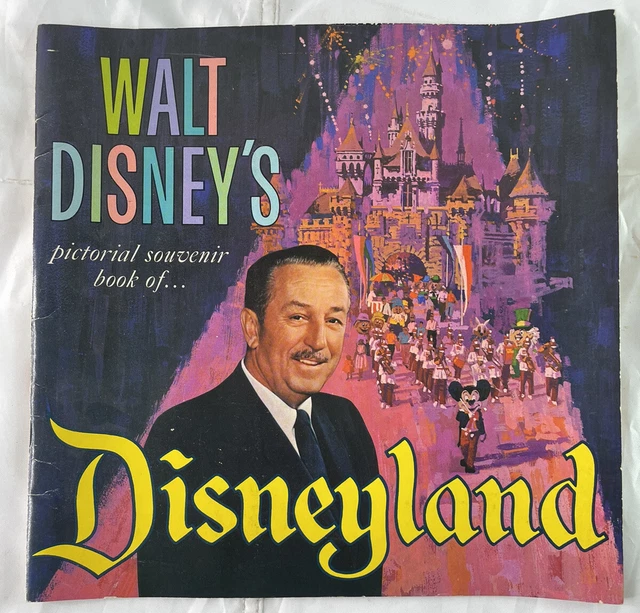 Vtg 1965 Walt Disneys Pictorial Souvenir Book of Disneyland Park Guide 1st Ed.