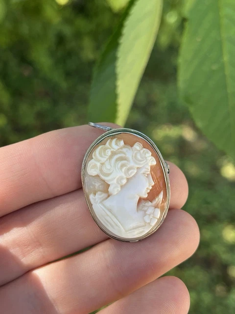 Broche-pendentif Or, Camée Sur Agate. Seconde Partie Du XIX