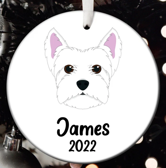 West Highland White Terrier Christmas Ornament West Highland White Terrier Santa