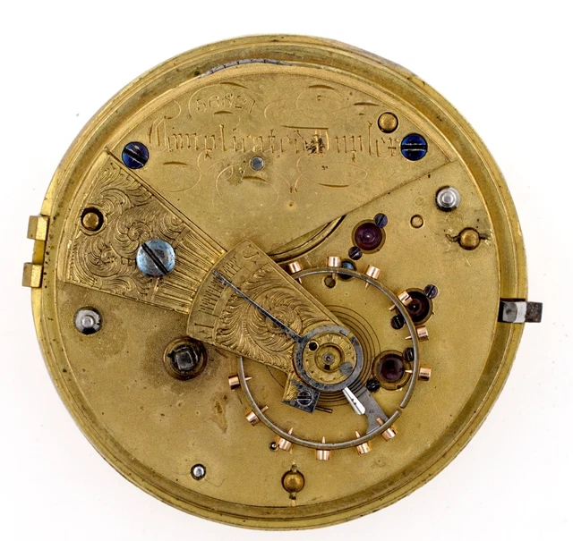 ENGLISH FUSEE LEVER Pocket Watch Movement Spares Or Repairs C146 252.