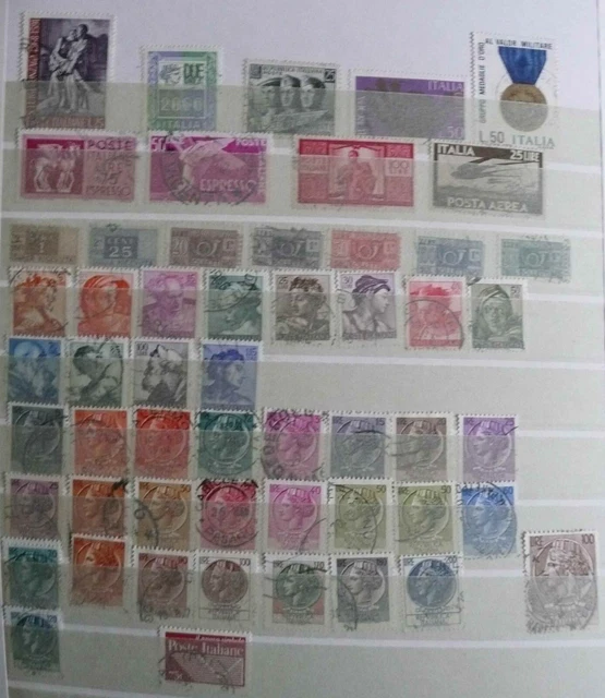 ITALIE - LOT DE TIMBRES OBLITERES - 2 photos - #SoutienUkraine