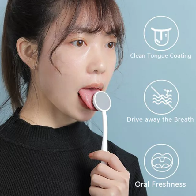 Tongue Cleaner Brush Toothbrush Fresh Breath Silicone Tongue Scraper Oral Ca&DB