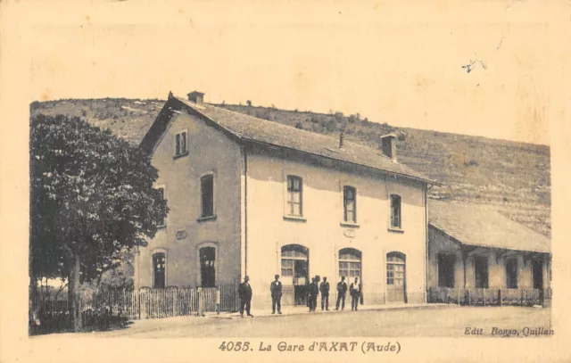 Cpa 11 La Gare D'axat