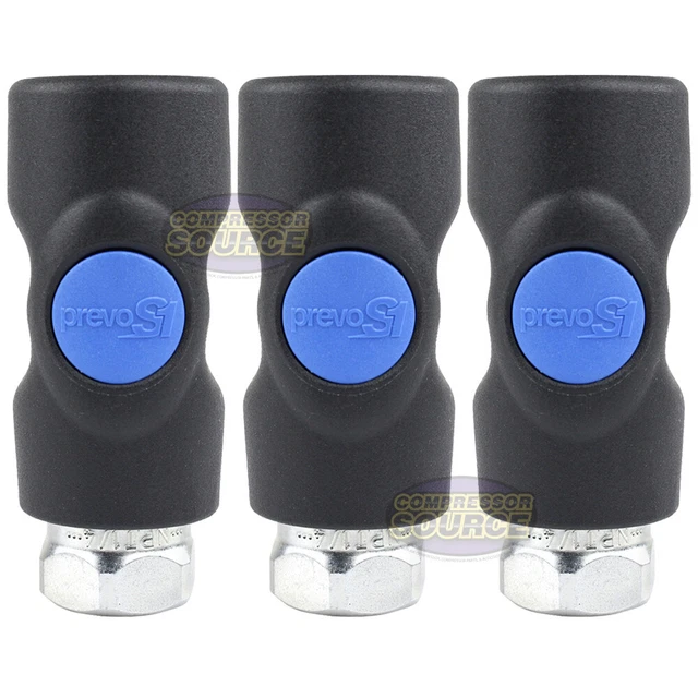 3 Prevost Safety Air Plug Coupler ISI061201 1/4" FNPT High Quality New Prevo S1