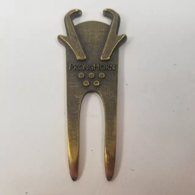 Vintage Golf Club Divot Tool Pronghorn Prong Horn