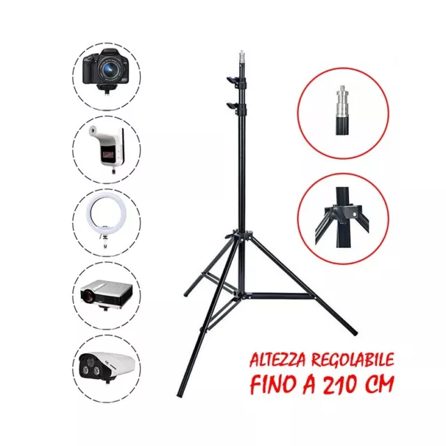 Trípode Aluminio 210cm Proyector Telescópico Telescopio Studio _