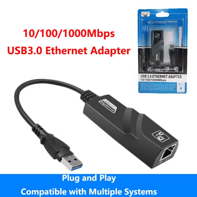 USB 3.0 TO Adapter RJ45 LAN Gigabit Network Adapter for 10/100