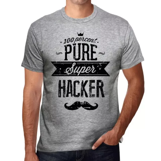 Camiseta Estampada para Hombre 100% Puro Super Hacker – 100% Pure Super Hacker