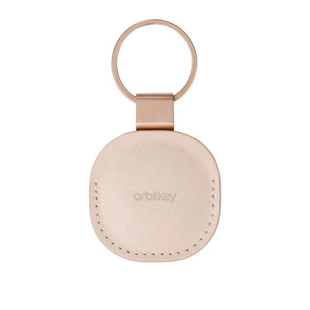 Orbitkey Supporto in pelle per AirTag (Rosa)