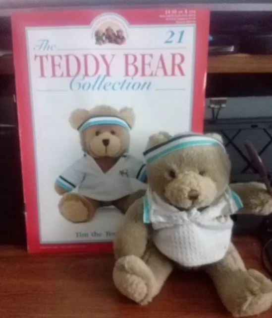 The Teddy Bear Collection Magazine And Teddy Tim The Tennis Player Vgc