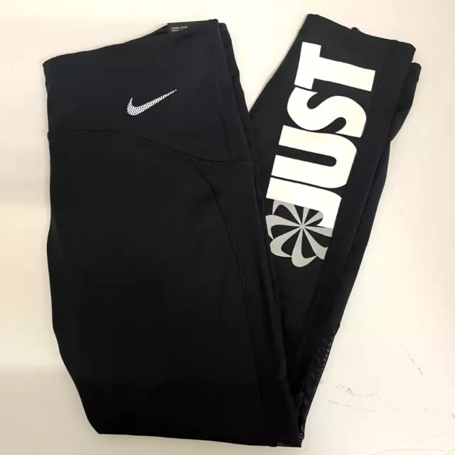 NIKE SPEED ICON Tights 7/8 Running Gym - Size Small - Black