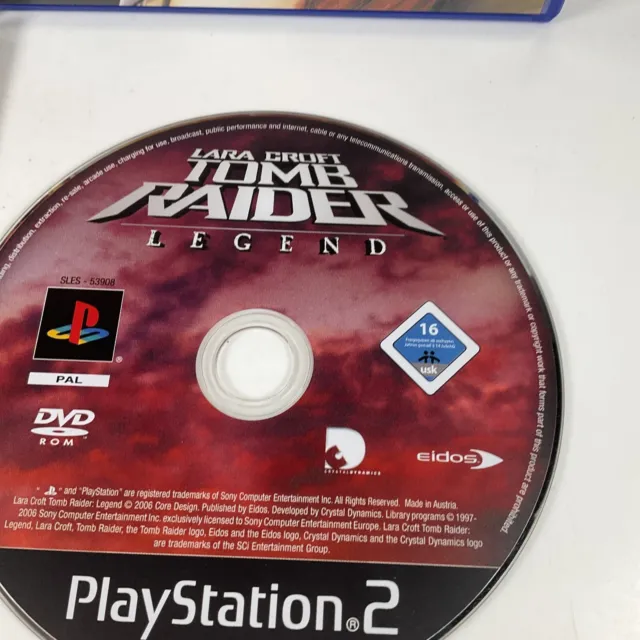 Lara Croft Tomb Raider: Legend for Sony Playstation 2 PS2 - Dust Cover & Manual 3
