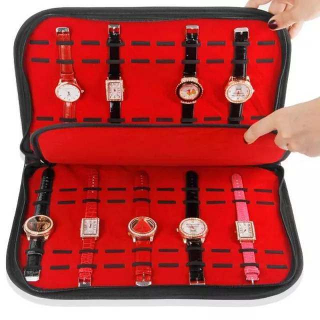 Raccoglitore organizer 20 slot cinturini orologi smartwatch veri collezionisti