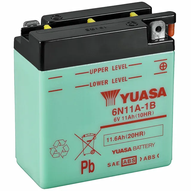 Batterie Yuasa 6n11a-1b Conventionnel Moto Moteur Pièces de Rechange