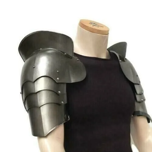 Armatura da spalla per cavalieri medievali Coppia di spalline per braccio...