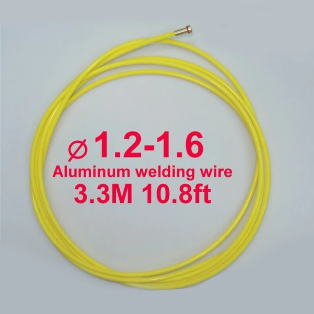 Filo MIG PTFE 3,3 metri cavo tubo 1 pz fodere 1,2-1,6 connettore saldatura