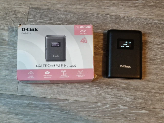 D-Link DWR-933 4G LTE Cat 6 Advanced Wireless WPS Mobile Dual-band Wi-Fi Hotspot