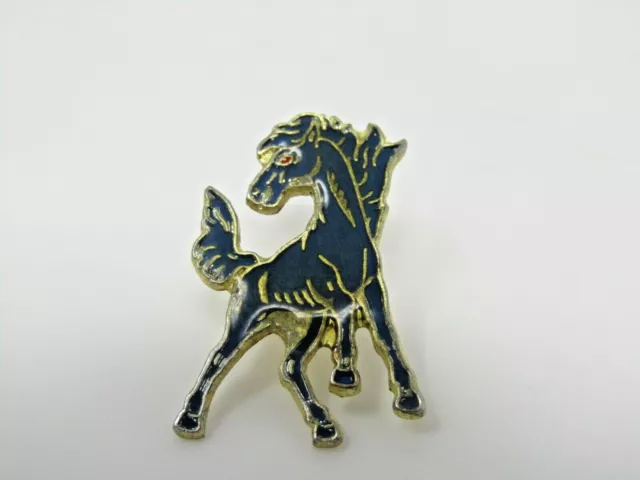 Blue Horse Pin Vintage Collectible