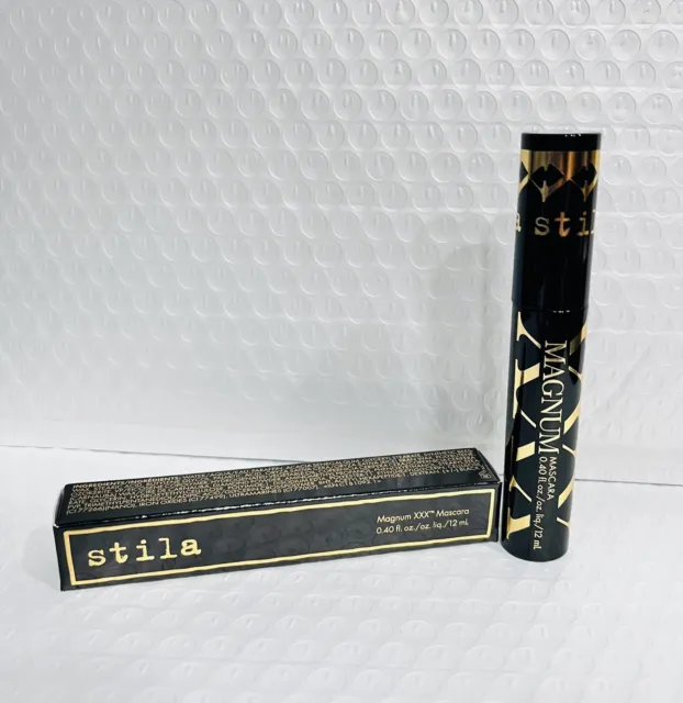 Stila Magnum XXX Mascara Intense Black 0.4oz Full Sz NIB Lightweight Mega Volume