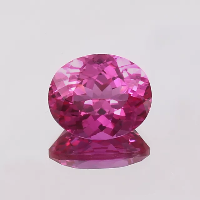 5.35Ct Natural Transparente Rosa Ceilán Zafiro Corte Ovalado Suelto Gema 11x9 MM