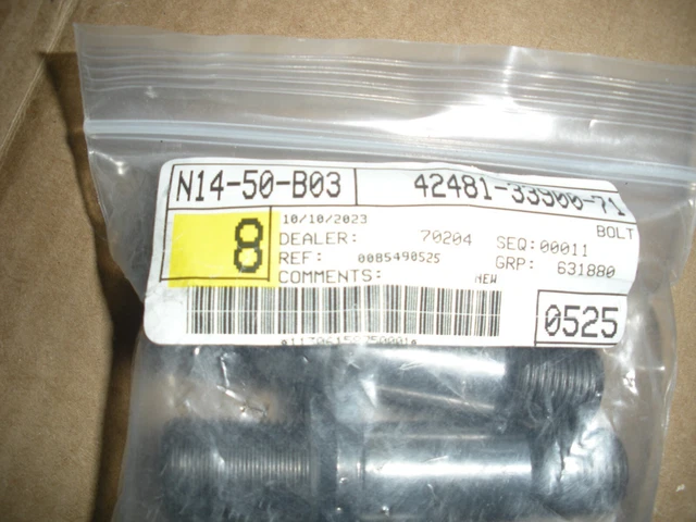 HUB BOLTS 42481-33900-71 NEW Package of 8 £51.68 - PicClick UK
