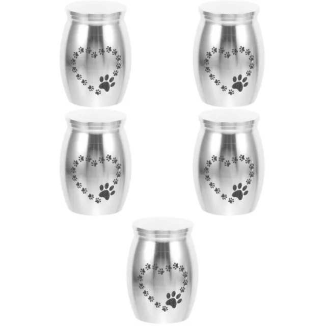 5pcs Miniatur -Urne für Haustierasche kleiner Andenken Urnen Haustiere