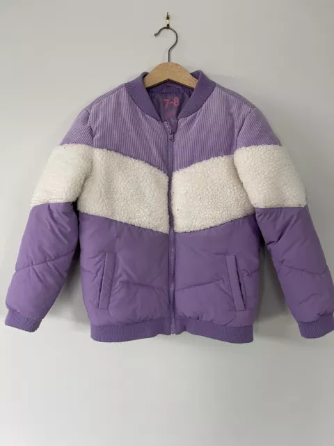 COTTON ON KIDS Girls Winter Jacket Size 7-8