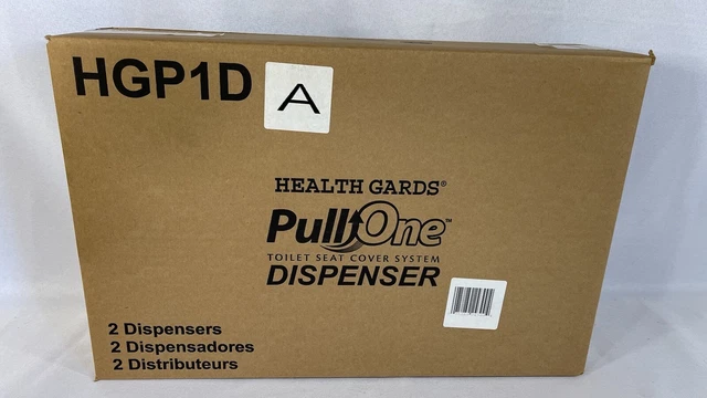 2 Health Gards Pullone Toilet Seat Cover System Dispensers. Hgp1D