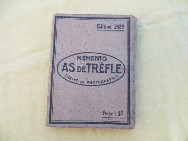 As de Trèfle - traité de photographie - 1929