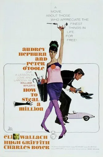 HOW TO STEAL A MILLION MOVIE POSTER Peter O'Toole 1