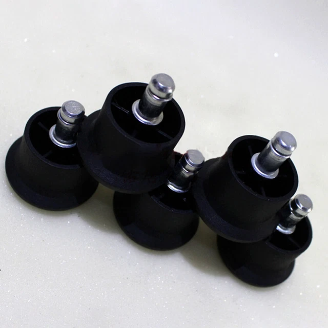 5pcs Cloche Glisse Remplacement Chaises Roulettes pour Bureau
