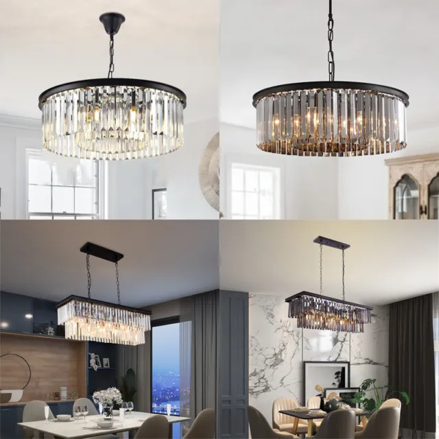 Crystal Chandelier Lighting Kitchen Pendant Light Bar Lamp Modern Ceiling Lights