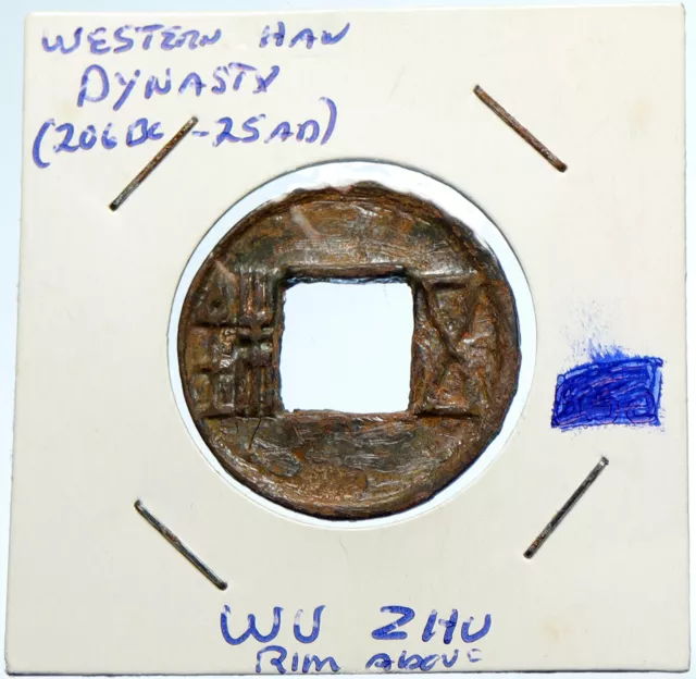 206BC - 25AD CHINA Western Han Dynasty WU ZHU Old ANCIENT Cash Token Coin i99970