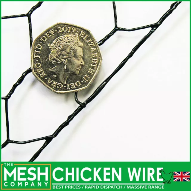 Chicken Wire Hexagonal Mesh Rabbit Aviary Galvanised & Pvc Steel Garden Fencing