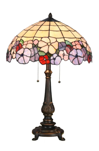 Lampada da tavolo Tiffany ex grande -18 pollici di larghezza (risparmio energetico)