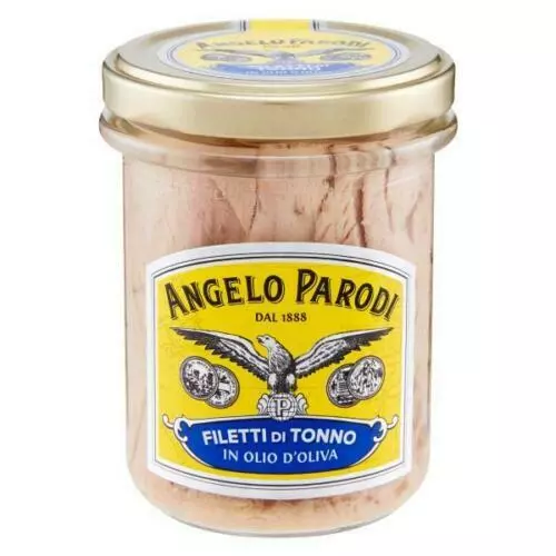 Filetti di Tonno in Olio di Oliva 195g Angelo Parodi