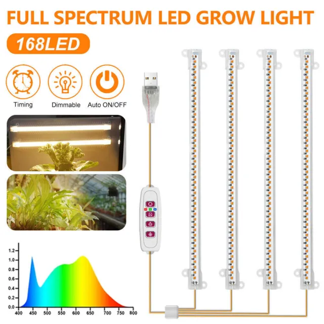 1/2/3/4Head LED Phyto Grow Light Full Spectrum for Indoor Plants Veg Flowers