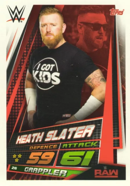 2019 WWE Slam Attax UNIVERSE - RAW SMACKDOWN NXT LEGENDS & 205 LIVE-Karten