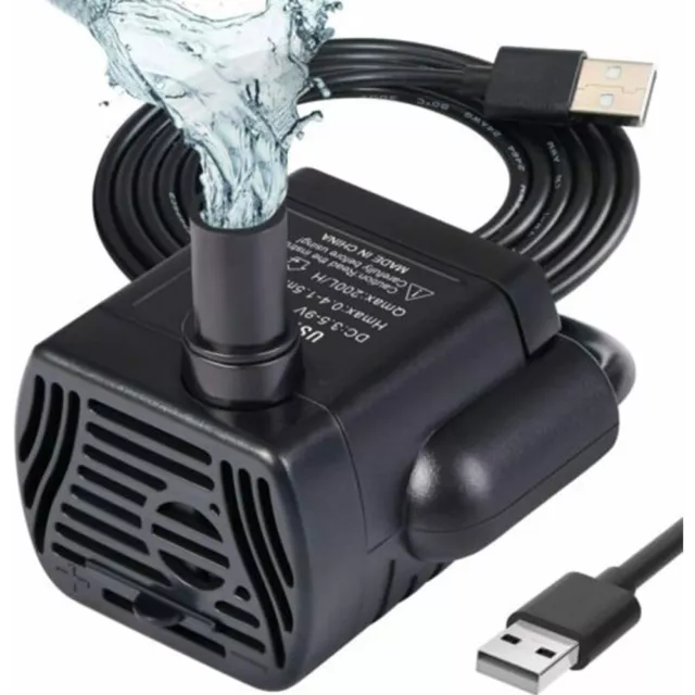 Mini pompe à eau efficace pour réservoir d'aquarium fonctionnement silencieux