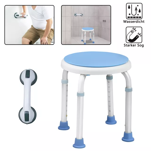 Sgabello da bagno sedia doccia sedia da bagno sgabello da doccia bagno maniglia di aspirazione maniglia doccia maniglia di supporto