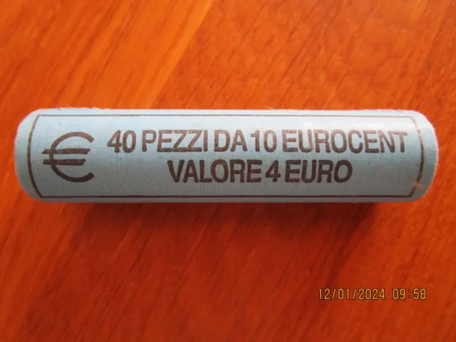 Rolle Münzrolle 10 Cent Frankreich France 40 x 10 Eurocent Kursmünzen 2002