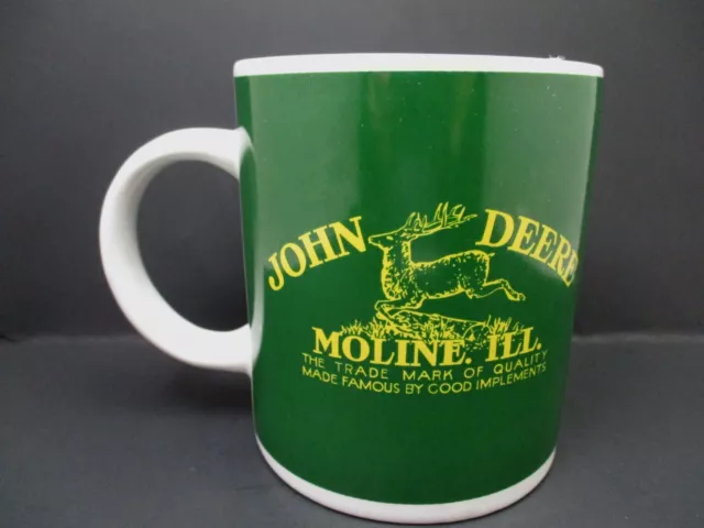 JOHN DEERE Running Deer MOLINE Illinois Coffee Cup Mug Licensed Gibson Tractor