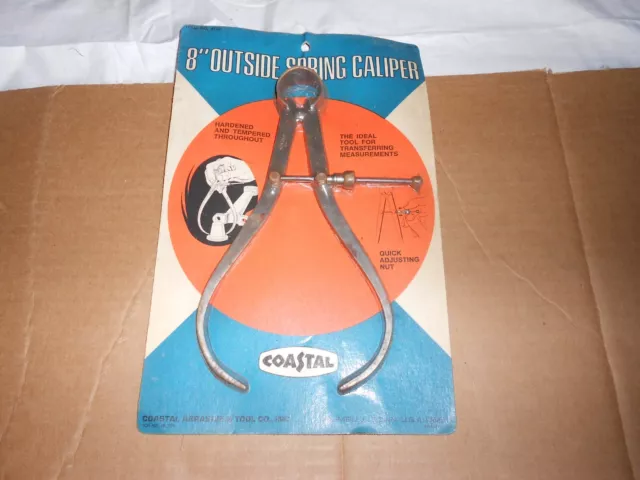 Coastal  No 4757  -8' Outside Spring Caliper -W/ Quick Adjusting Nut NIP