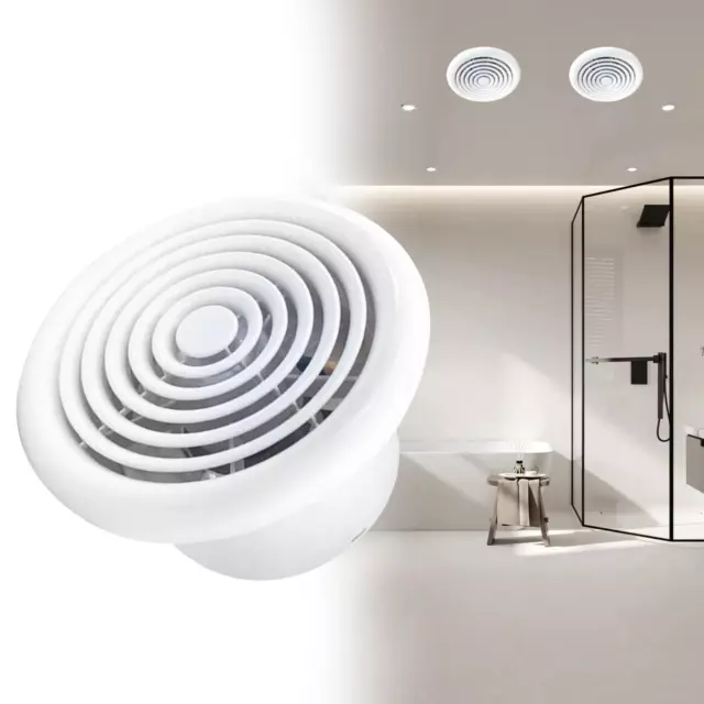 Ventilateur d'extraction rond mural pour salle de bain, cuisine, salle de