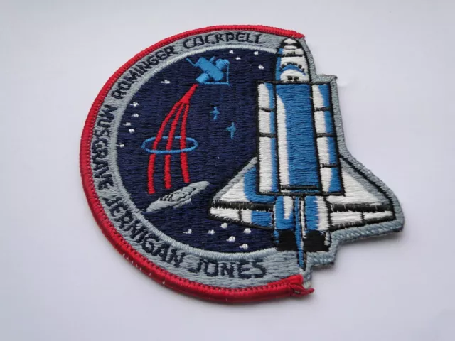 Patch NASA  Space Shuttle Columbia Mission  STS 80  ca 10.5 cm mit Missionsheft