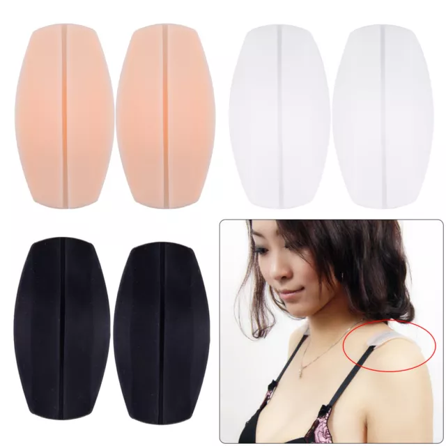 2 Pcs Silicone Bra Strap Cushions Holder Non slip Shoulder Pads Relief Pain